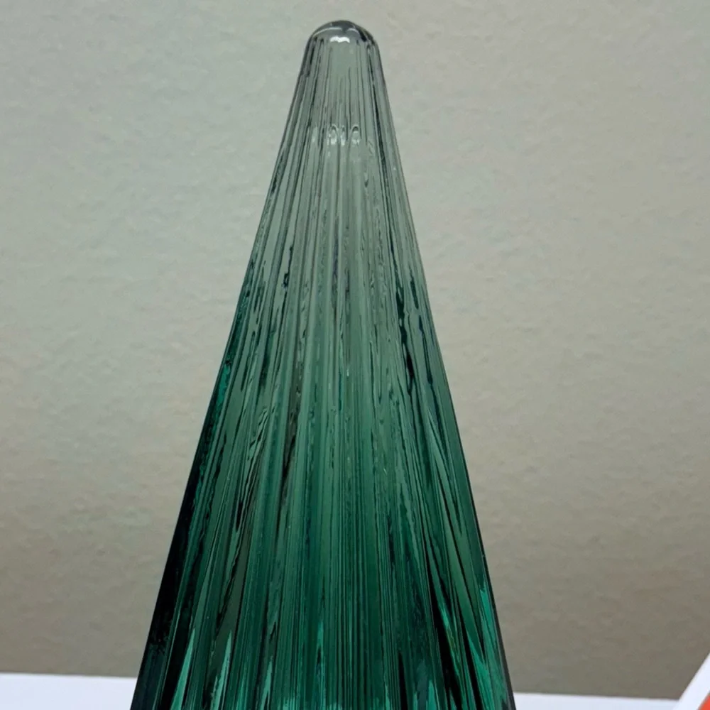 New! Glass LED Tree in Gradient Green from Target Bullseye Playground Holiday